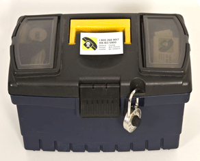 boîte fermée à clé